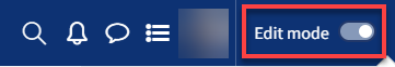 An image of the Edit mode button