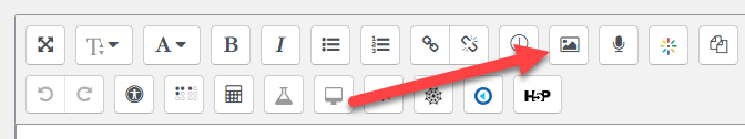 Image of the Add an image button