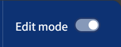 The edit mode icon which can be found in the top right corner