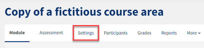 An image of the settings button in the top menu