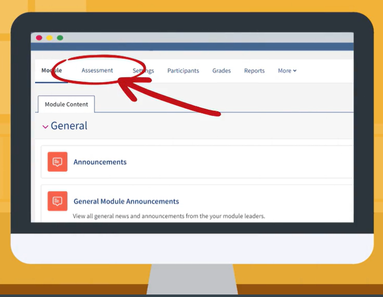 Assessment panel screenshot