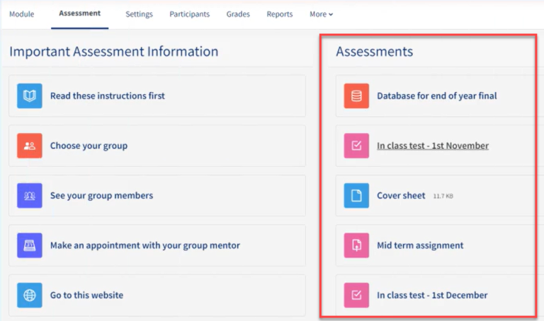 Assessment panel 3