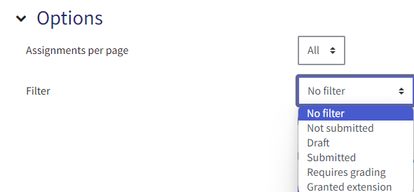 filtering submissions