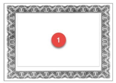 An image of a certificate design