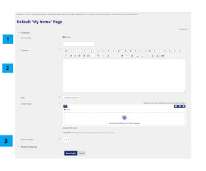 Image showing sections that can be edited